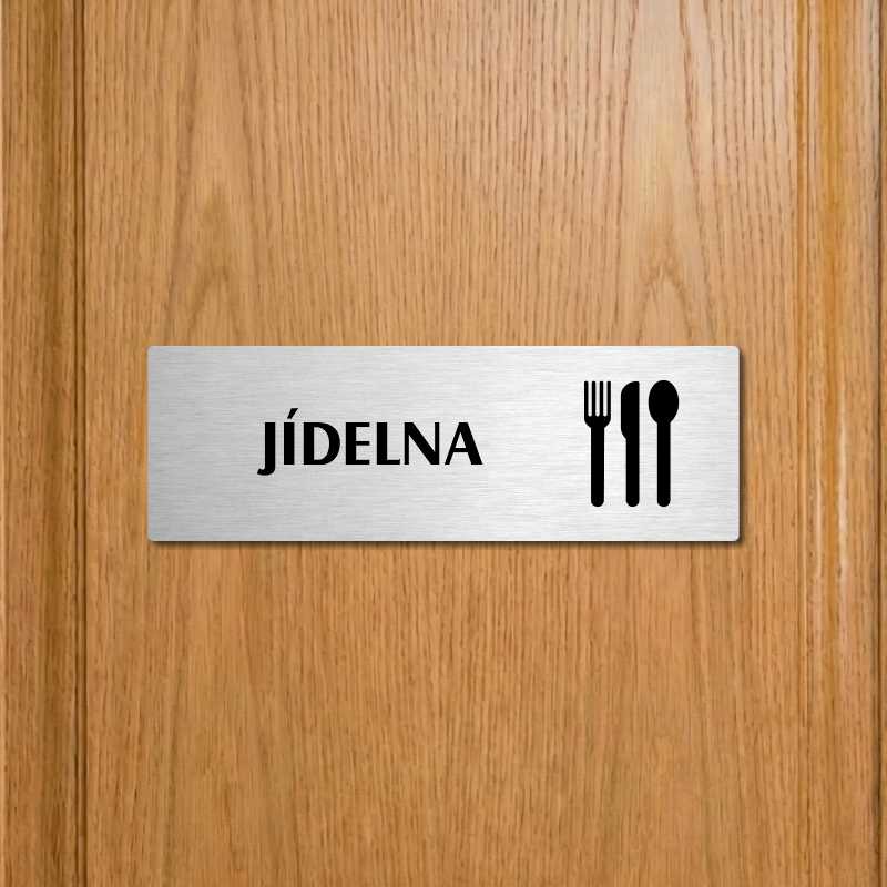 Jídelna, 240x79mm, zlatá popiska s okrasným rámečkem  